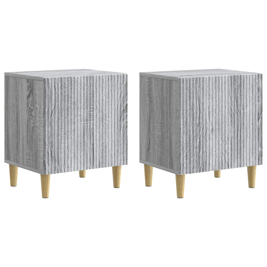 Nachtkastje 2 pcs Grijs sonoma 43 x 34,5 x 50 cm Bewerkt hout