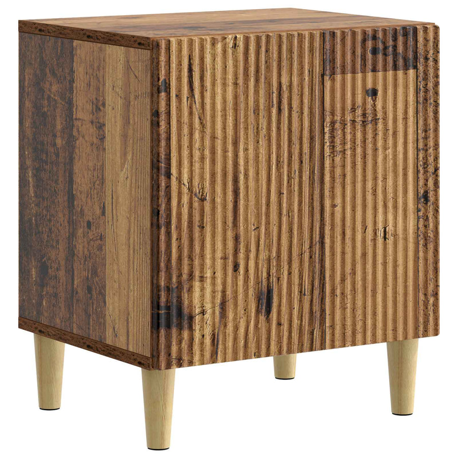 Nachtkastje Oud hout 43 x 34,5 x 50 cm Bewerkt hout