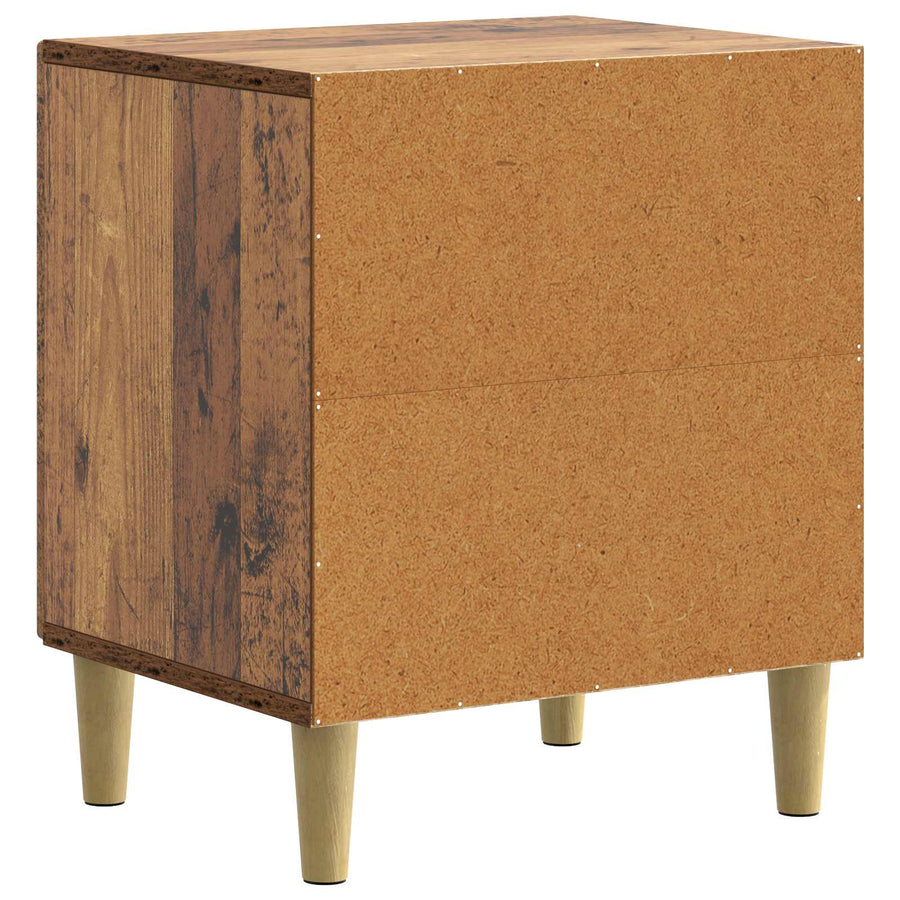 Nachtkastje Oud hout 43 x 34,5 x 50 cm Bewerkt hout
