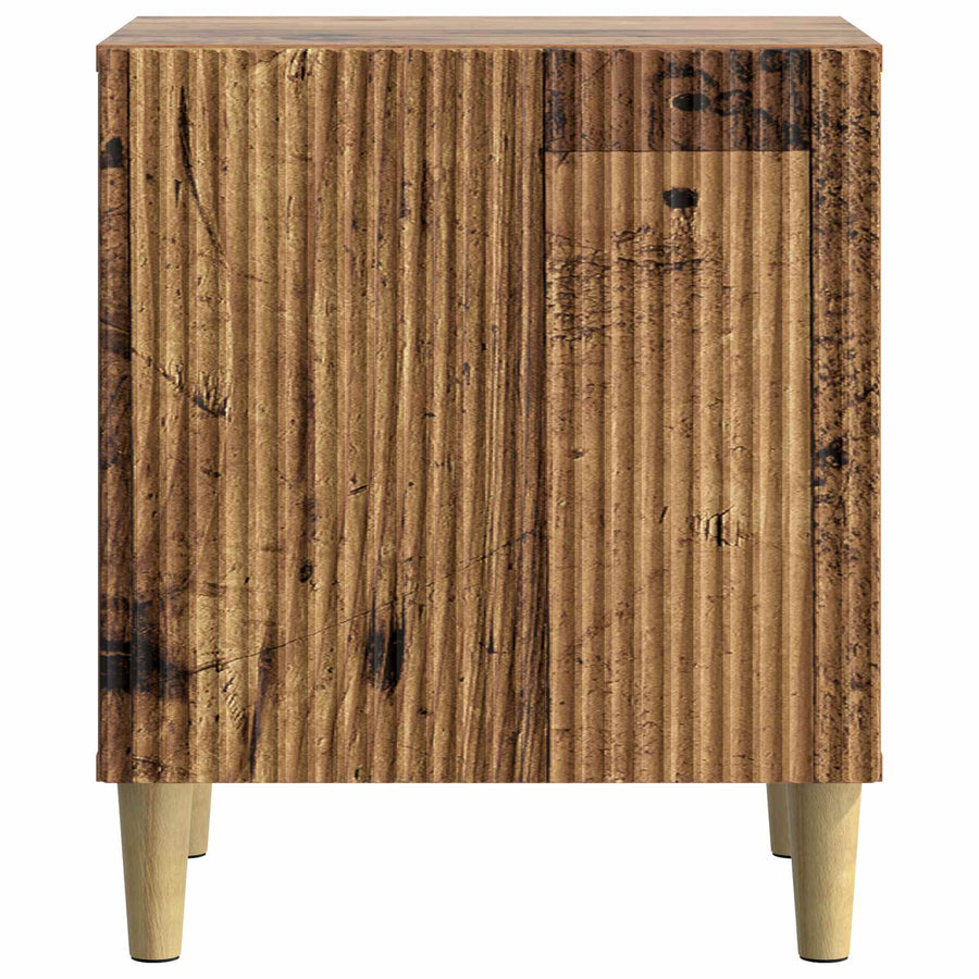 Nachtkastje Oud hout 43 x 34,5 x 50 cm Bewerkt hout