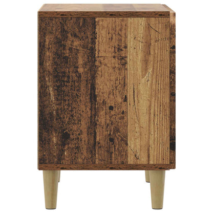 Nachtkastje Oud hout 43 x 34,5 x 50 cm Bewerkt hout