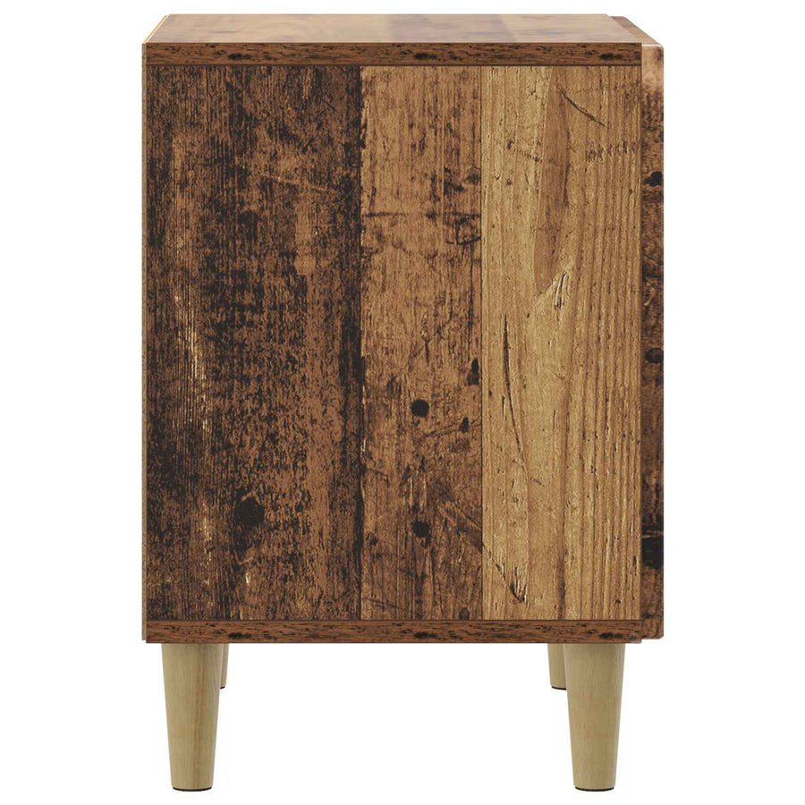 Nachtkastje Oud hout 43 x 34,5 x 50 cm Bewerkt hout