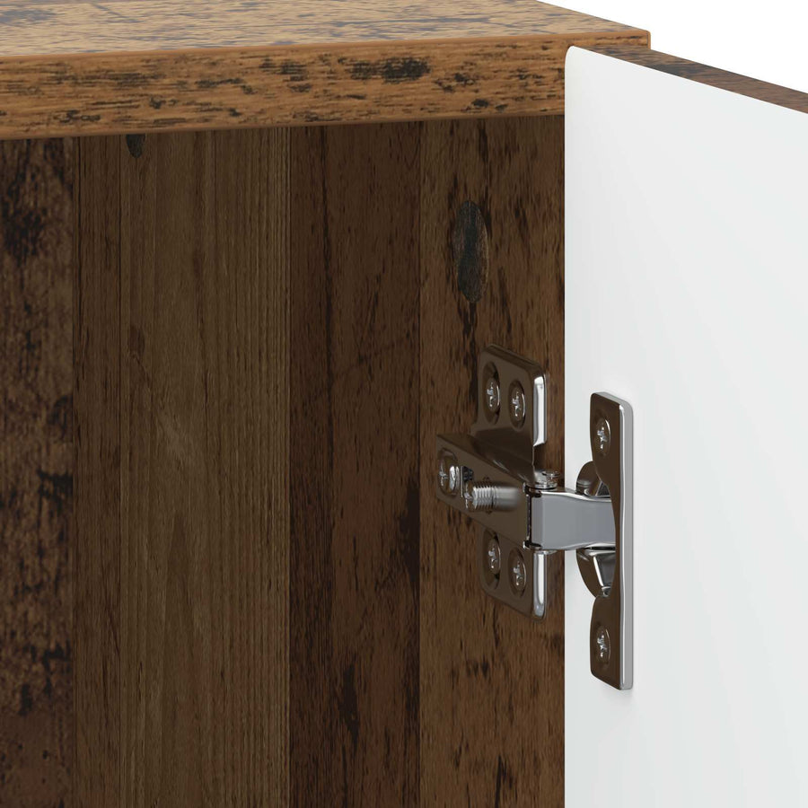 Nachtkastje 2 pcs Oud hout 43 x 34,5 x 50 cm Bewerkt hout