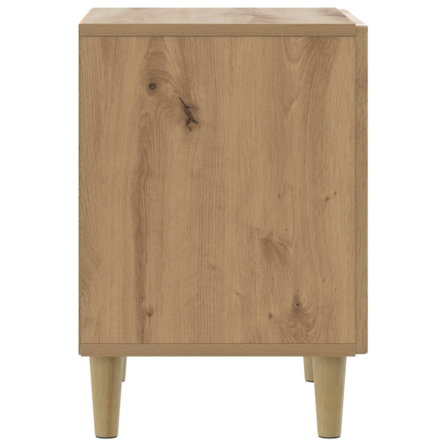 Nachtkastje Artisanaal eiken 43 x 34,5 x 50 cm Bewerkt hout