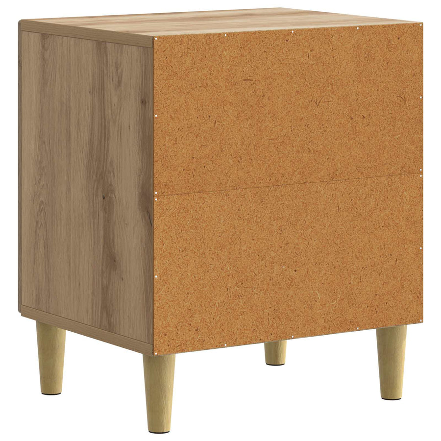 Nachtkastje 2 pcs Artisanaal eiken 43 x 34,5 x 50 cm