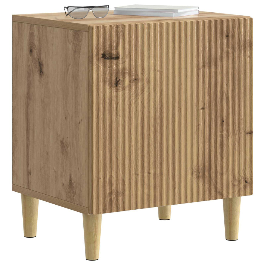 Nachtkastje 2 pcs Artisanaal eiken 43 x 34,5 x 50 cm