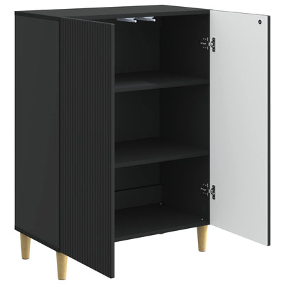 Dressoir Zwart 66 x 34,5 x 90 cm Bewerkt hout