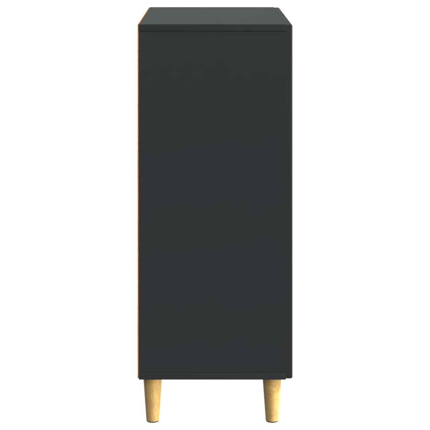 Dressoir Zwart 66 x 34,5 x 90 cm Bewerkt hout