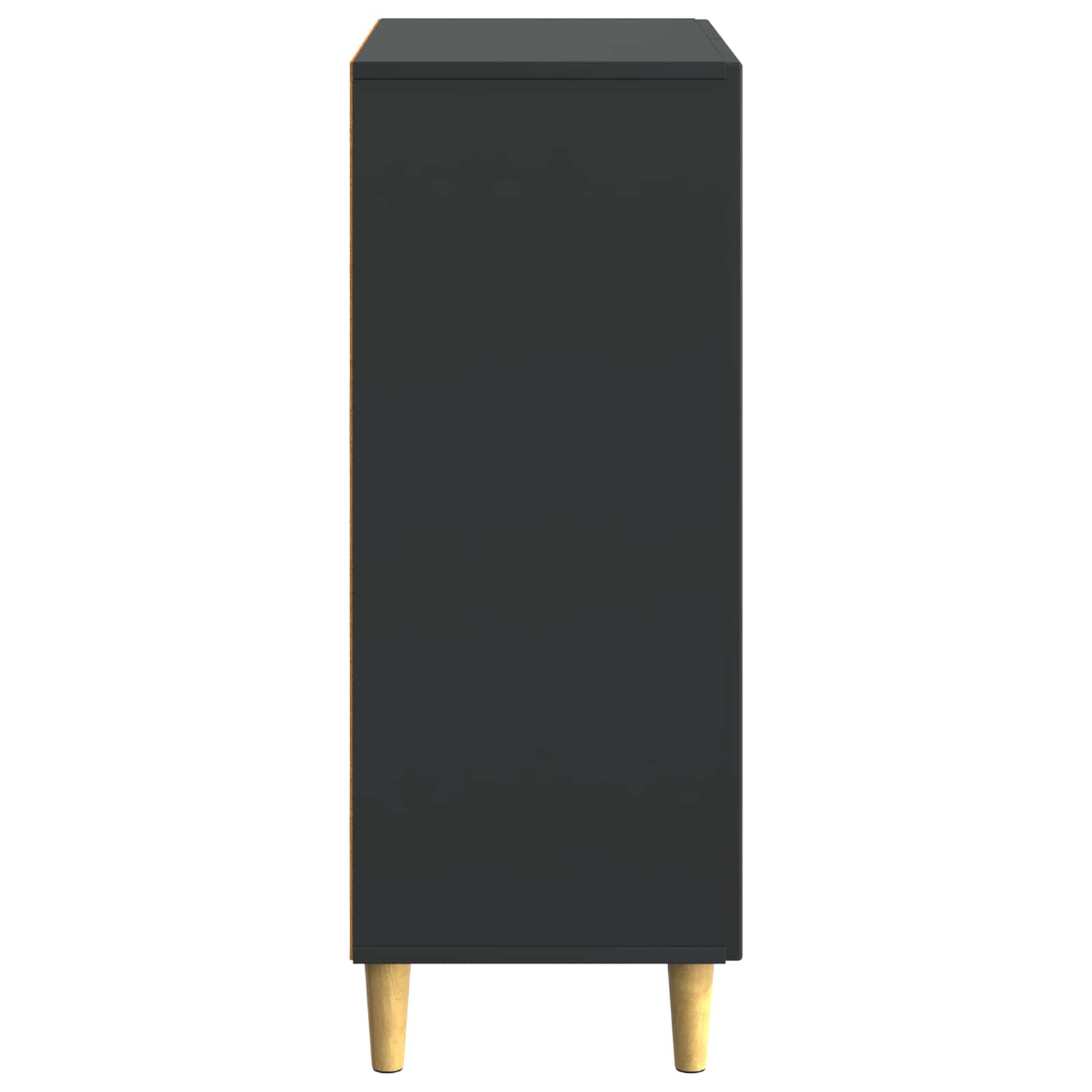Dressoir Zwart 66 x 34,5 x 90 cm Bewerkt hout