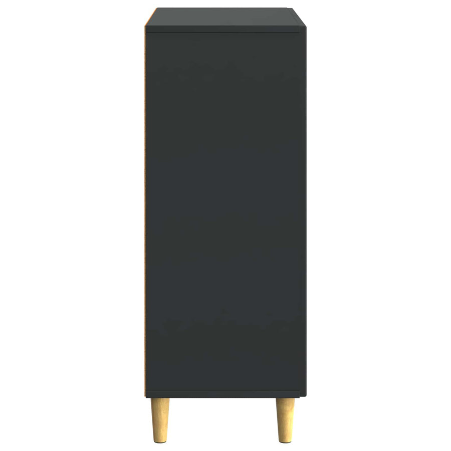 Dressoir Zwart 66 x 34,5 x 90 cm Bewerkt hout