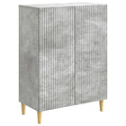 Sideboard Concrete Gray 66 x 34.5 x 90 cm Engineered Wood