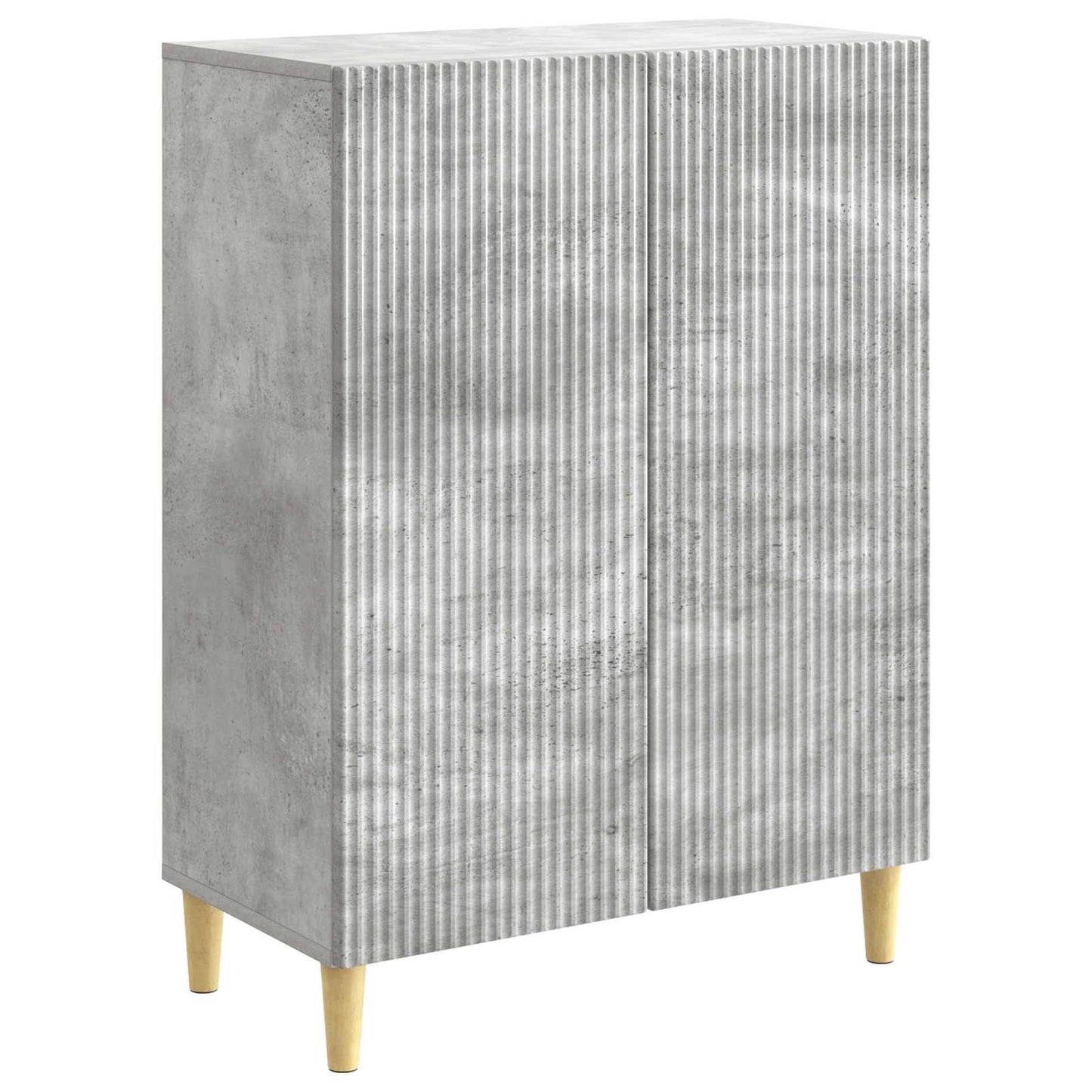 Dressoir Betongrijs 66 x 34,5 x 90 cm Bewerkt hout