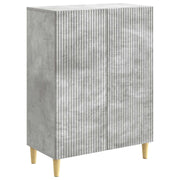 Dressoir 66x34.5x90 cm betongrijs bewerkt hout