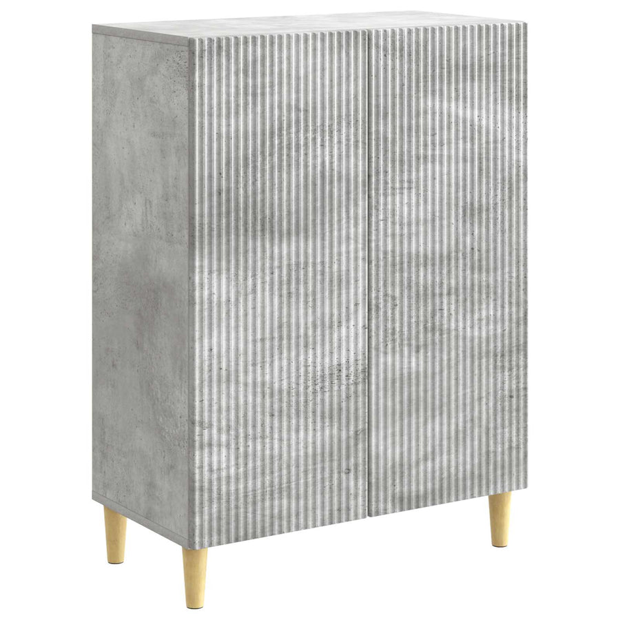 Dressoir Betongrijs 66 x 34,5 x 90 cm Bewerkt hout