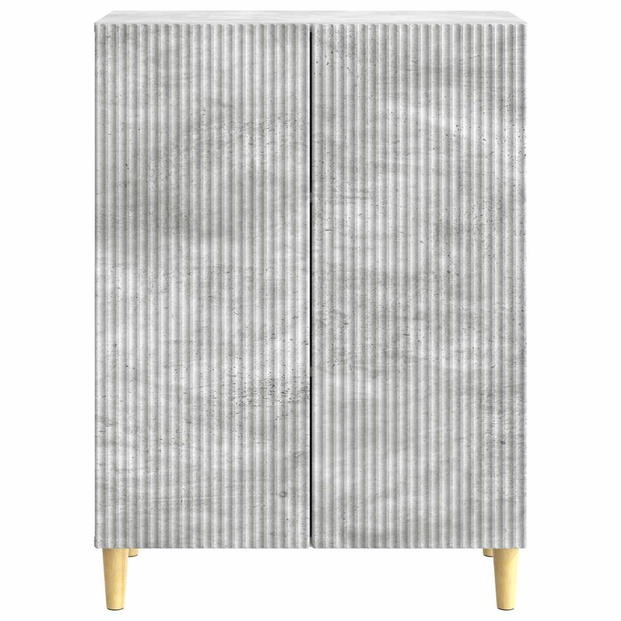 Dressoir Betongrijs 66 x 34,5 x 90 cm Bewerkt hout
