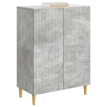 Dressoir Betongrijs 66 x 34,5 x 90 cm Bewerkt hout