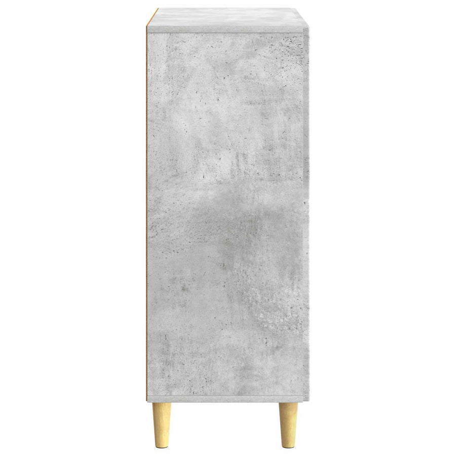 Dressoir Betongrijs 66 x 34,5 x 90 cm Bewerkt hout