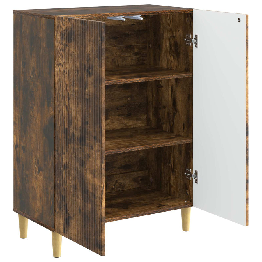 Dressoir Gerookt eiken 66 x 34,5 x 90 cm Bewerkt hout