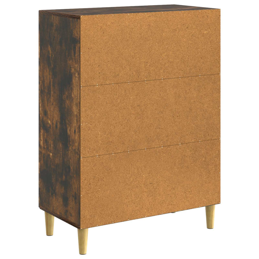 Dressoir Gerookt eiken 66 x 34,5 x 90 cm Bewerkt hout