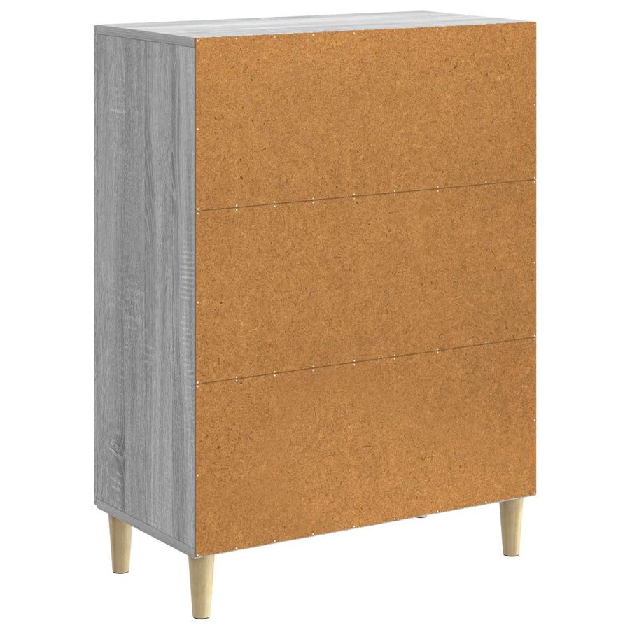 Dressoir Grijs sonoma 66 x 34,5 x 90 cm Bewerkt hout
