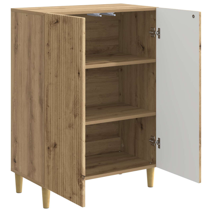 Dressoir Artisanaal eiken 66 x 34,5 x 90 cm Bewerkt hout
