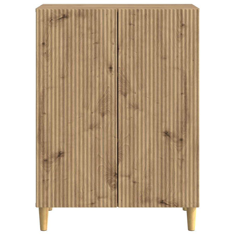 Dressoir Artisanaal eiken 66 x 34,5 x 90 cm Bewerkt hout