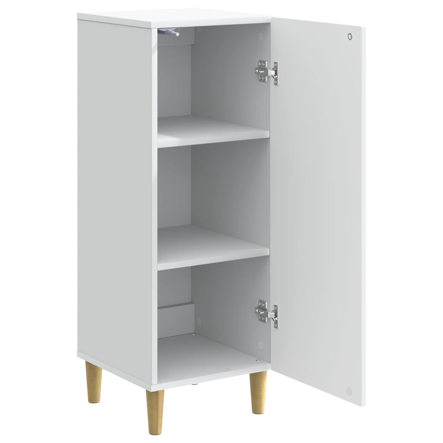 Dressoir Wit 33 x 34,5 x 90 cm Bewerkt hout