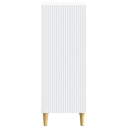 Dressoir Wit 33 x 34,5 x 90 cm Bewerkt hout