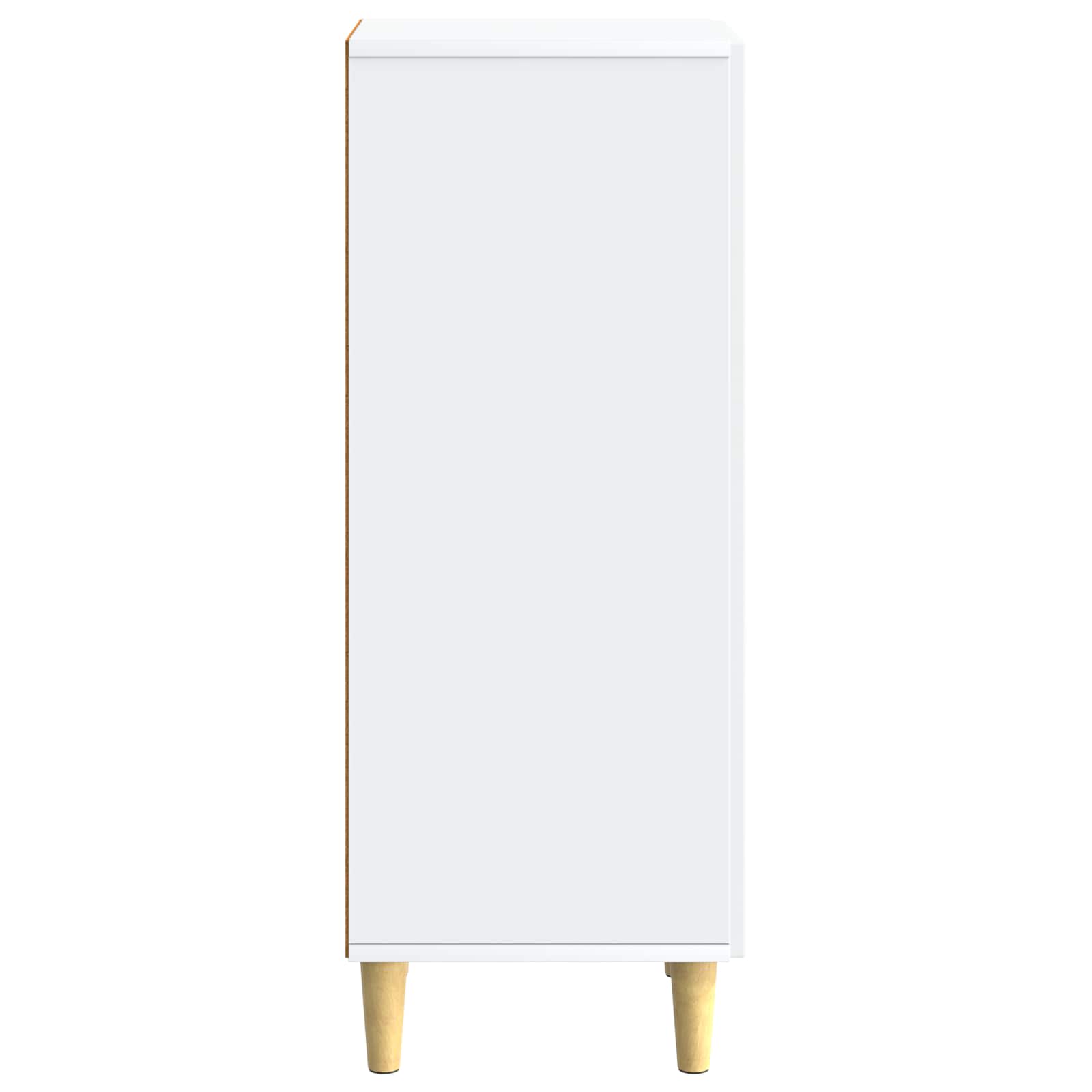 Dressoir Wit 33 x 34,5 x 90 cm Bewerkt hout