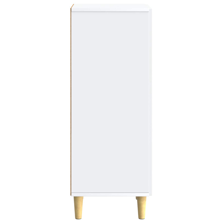 Dressoir Wit 33 x 34,5 x 90 cm Bewerkt hout