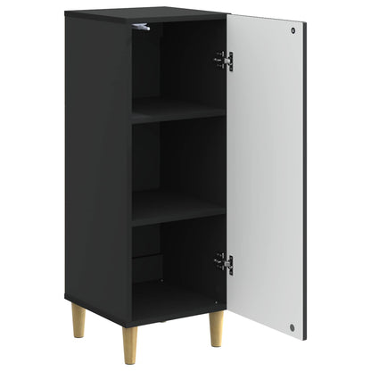 Dressoir Zwart 33 x 34,5 x 90 cm Bewerkt hout