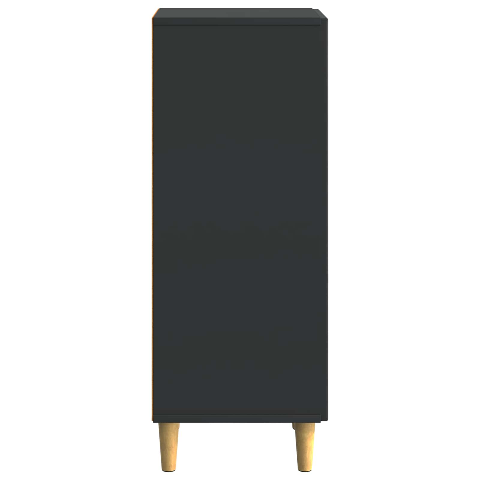 Dressoir Zwart 33 x 34,5 x 90 cm Bewerkt hout