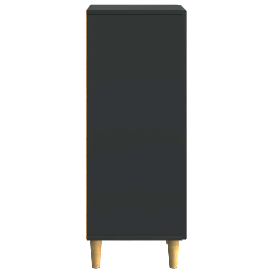 Dressoir Zwart 33 x 34,5 x 90 cm Bewerkt hout