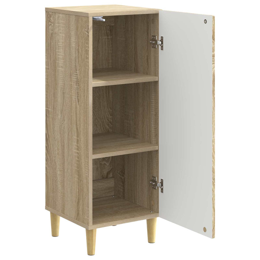 Dressoir Sonoma Eiken 33 x 34,5 x 90 cm Bewerkt hout