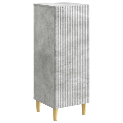 Dressoir Betongrijs 33 x 34,5 x 90 cm Bewerkt hout