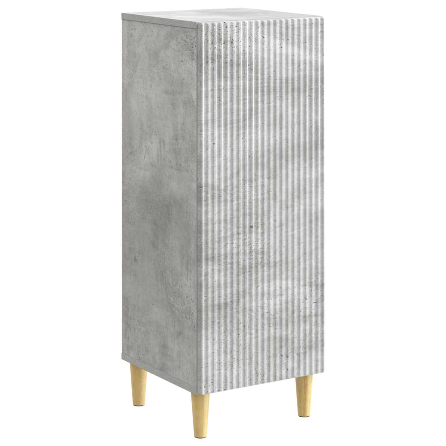 Dressoir Betongrijs 33 x 34,5 x 90 cm Bewerkt hout