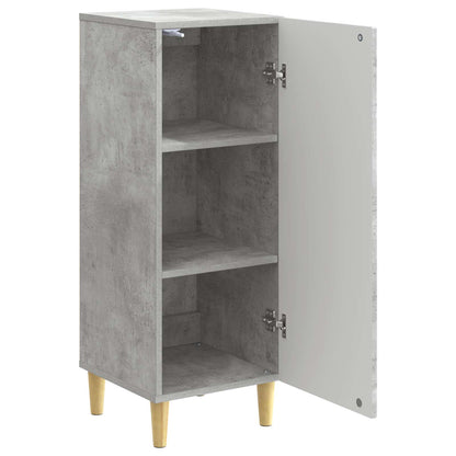 Dressoir Betongrijs 33 x 34,5 x 90 cm Bewerkt hout
