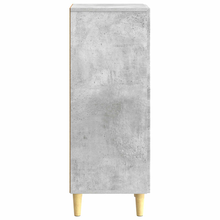 Dressoir Betongrijs 33 x 34,5 x 90 cm Bewerkt hout