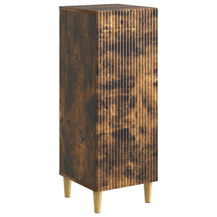 Dressoir Gerookt eiken 33 x 34,5 x 90 cm Bewerkt hout