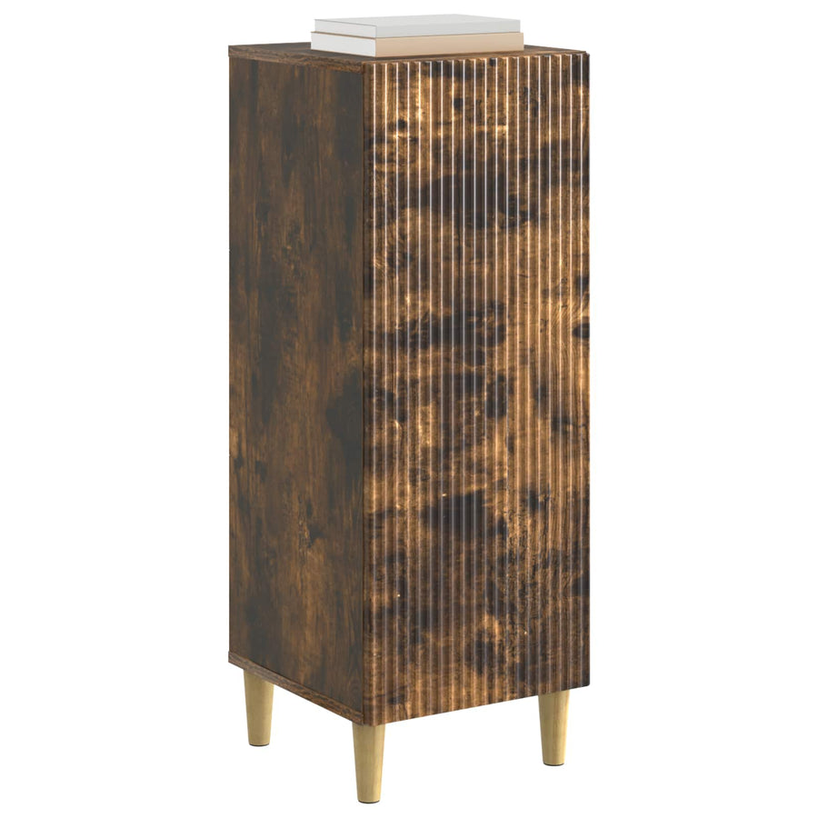 Dressoir Gerookt eiken 33 x 34,5 x 90 cm Bewerkt hout