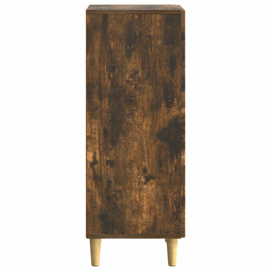 Dressoir Gerookt eiken 33 x 34,5 x 90 cm Bewerkt hout