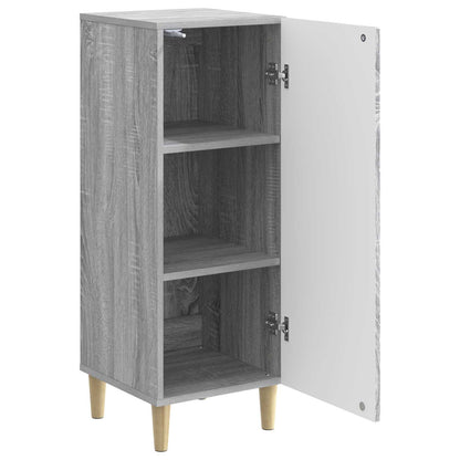 Dressoir Grijs sonoma 33 x 34,5 x 90 cm Bewerkt hout