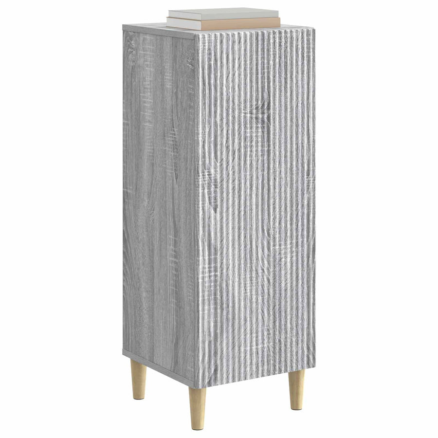 Dressoir Grijs sonoma 33 x 34,5 x 90 cm Bewerkt hout