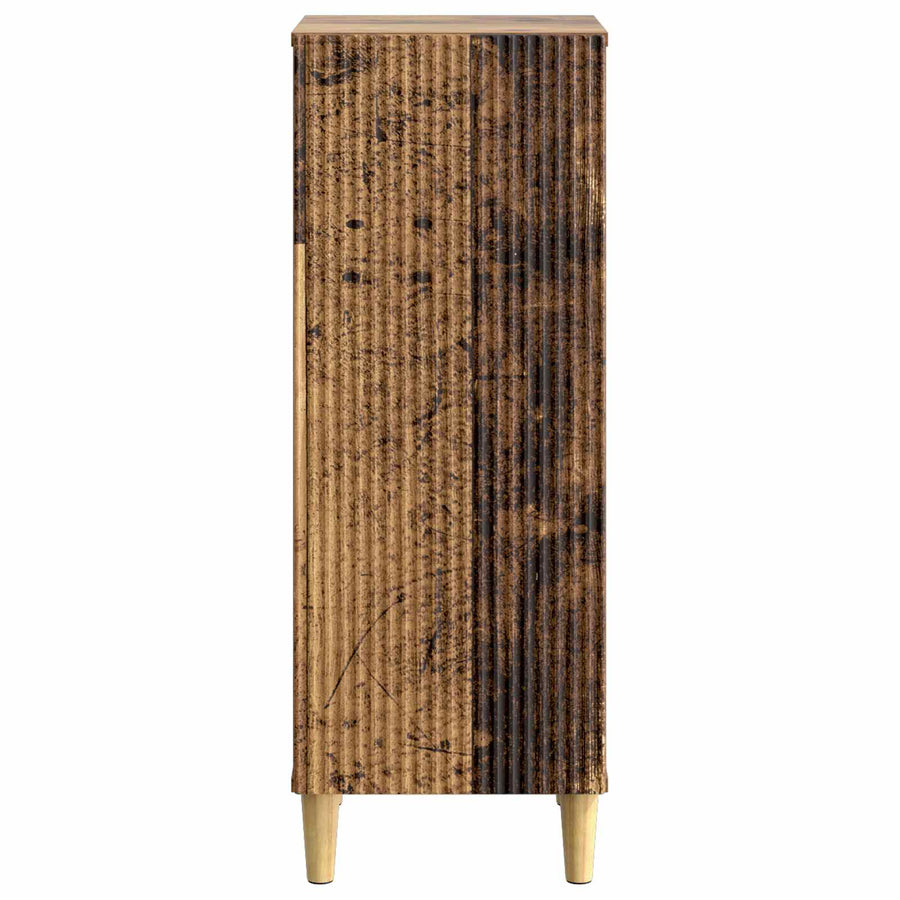 Dressoir Oud hout 33 x 34,5 x 90 cm Bewerkt hout