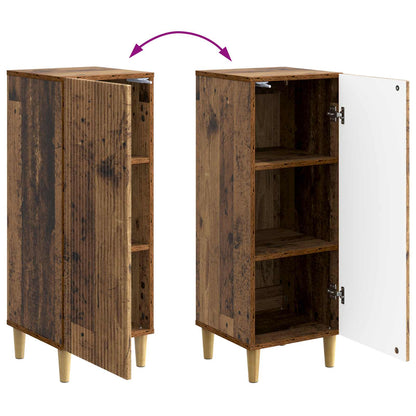 Dressoir Oud hout 33 x 34,5 x 90 cm Bewerkt hout