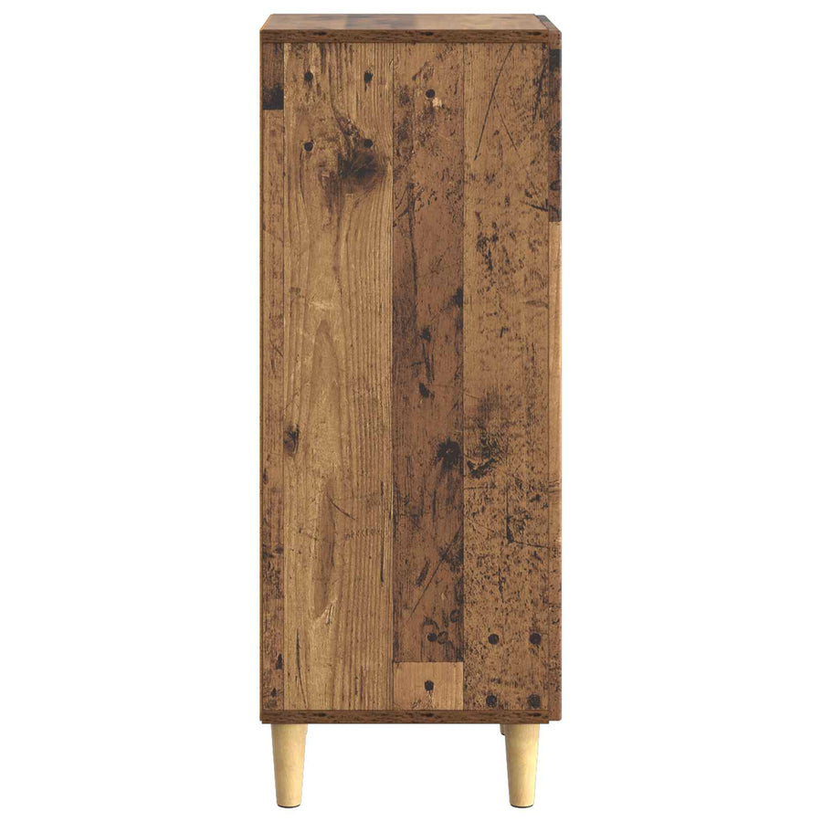 Dressoir Oud hout 33 x 34,5 x 90 cm Bewerkt hout