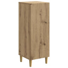 Dressoir bewerkt hout 33x34,5x90 cm artisanaal eiken