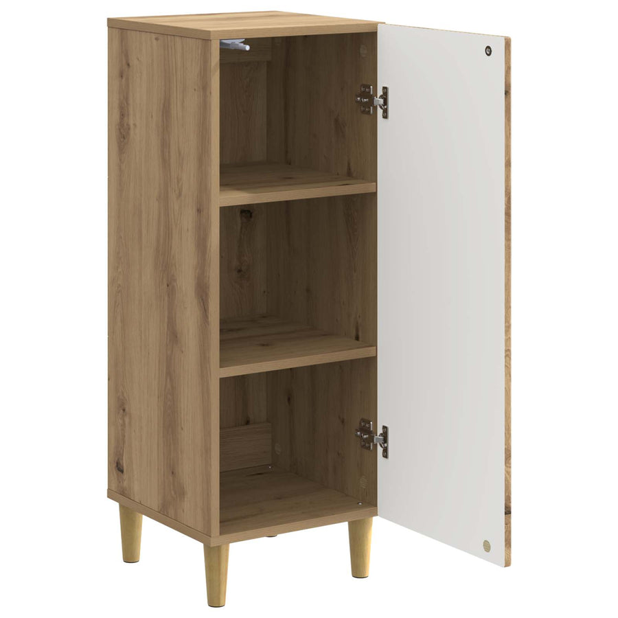 Dressoir Artisanaal eiken 33 x 34,5 x 90 cm Bewerkt hout