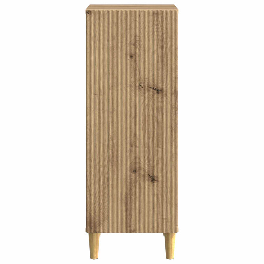 Dressoir Artisanaal eiken 33 x 34,5 x 90 cm Bewerkt hout