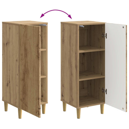 Dressoir Artisanaal eiken 33 x 34,5 x 90 cm Bewerkt hout